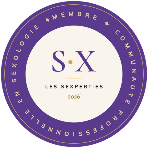 Badge membre Les Sexpert·es 2026 — Joan Deldycke